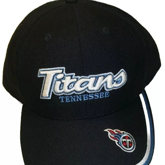 Tennessee Titans Script Logo Mens Adjustable Strapback hat New Nfl - Picture 1 of 4